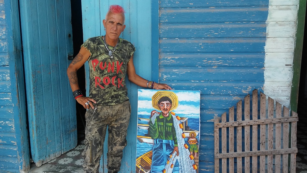 El pintor cubano que vive en una casa de cartón Cubalite